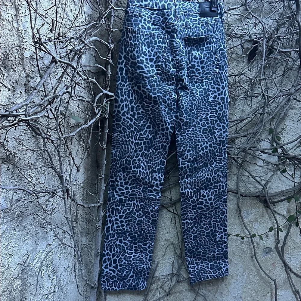 Robert Rodriguez Rise Slim Straight Leopard Pants